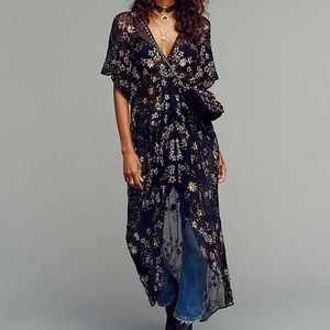Free People Starry Night Embellished Maxi Top